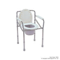 Folding Commode Chair with Seat Cover