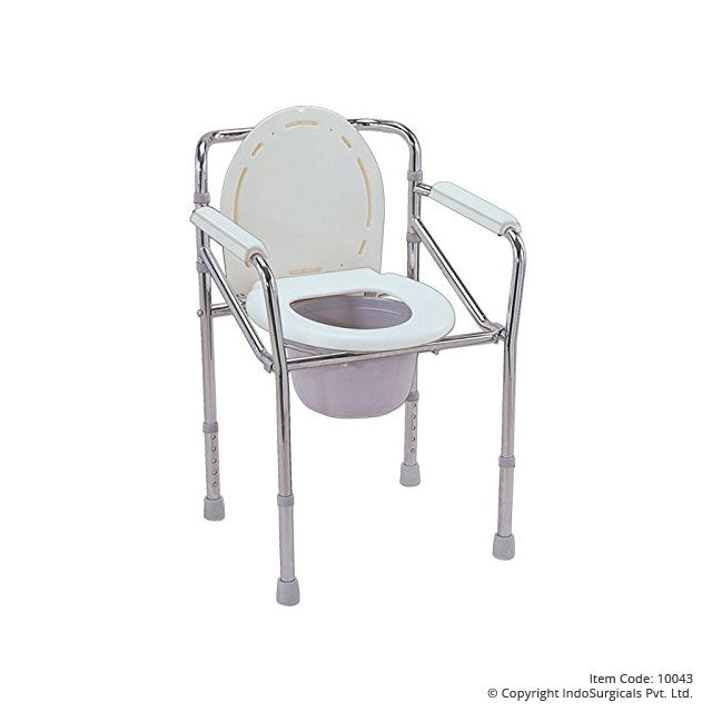 Folding Commode Chair with Seat Cover