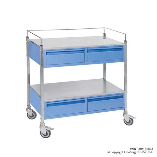Medicine Trolley with Four Drawers