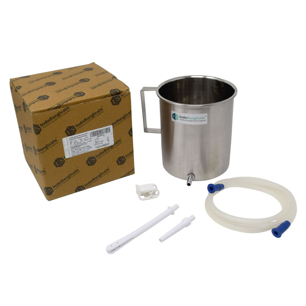 IndoSurgicals Stainless Steel Enema Kit (Straight Nozzle)