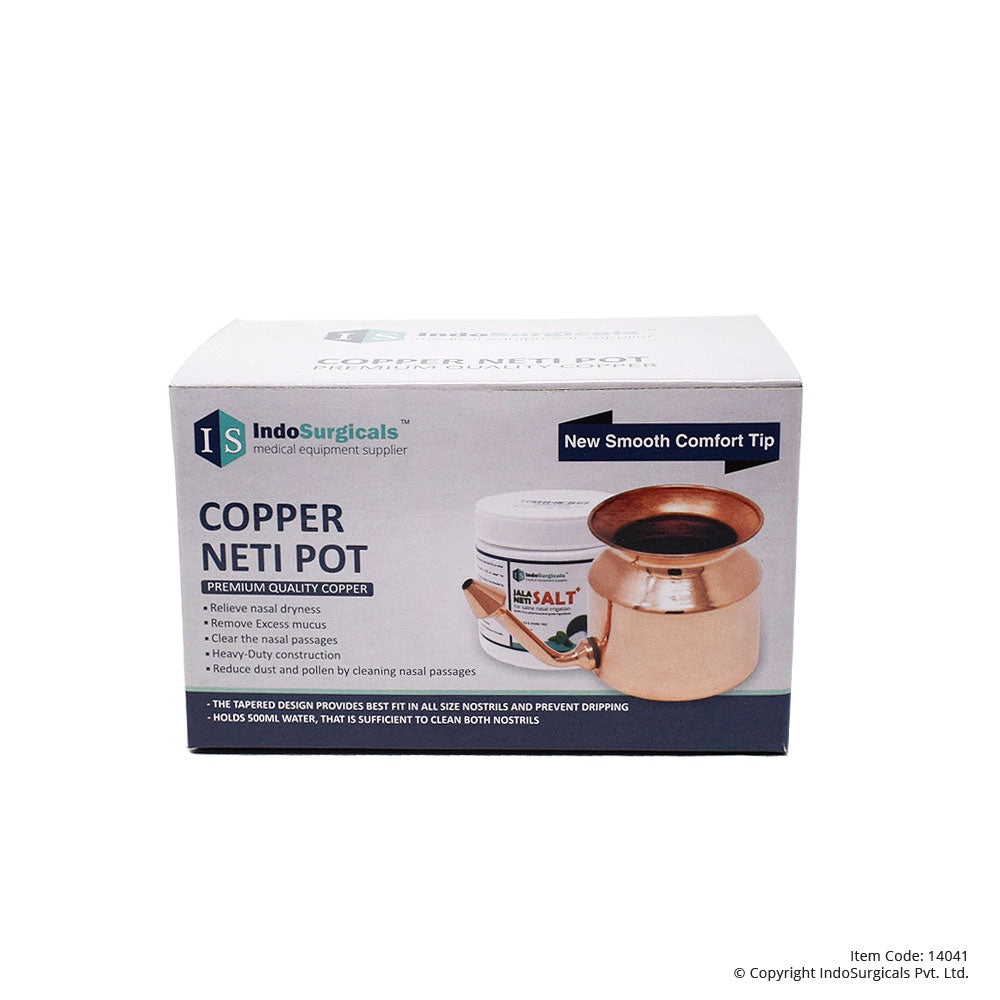 Copper Jala Neti Pot with Neti Salt Plus Additional View