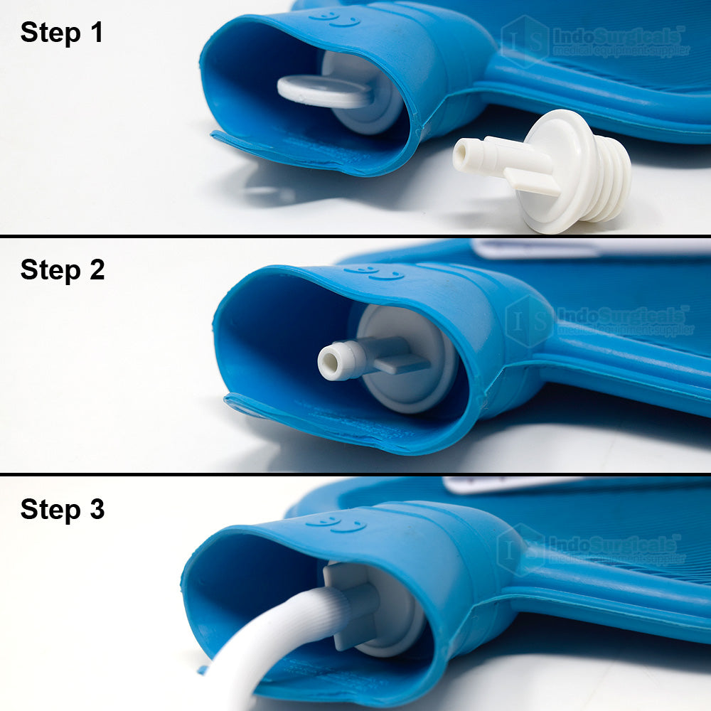 Rubber Enema Kit Cum Hot Water Bottle for Home Use (2 Litres) Additional View