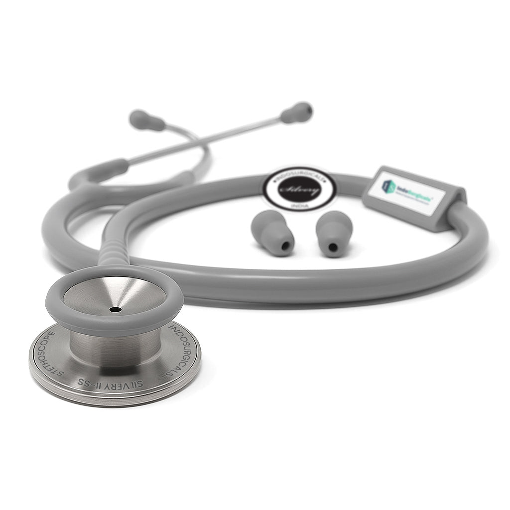 IndoSurgicals Silvery II-SS Stethoscope (Free Engraving) Additional View