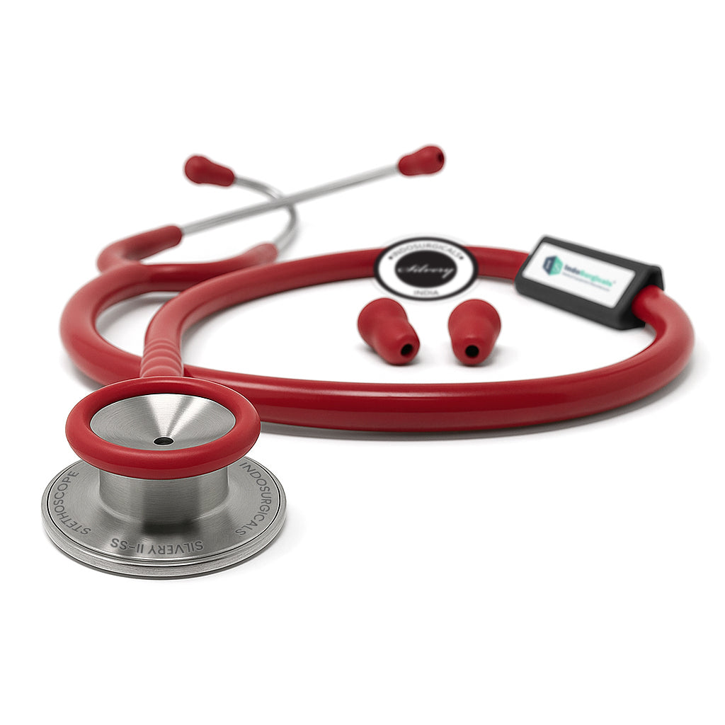 IndoSurgicals Silvery II-SS Stethoscope (Free Engraving) Additional View