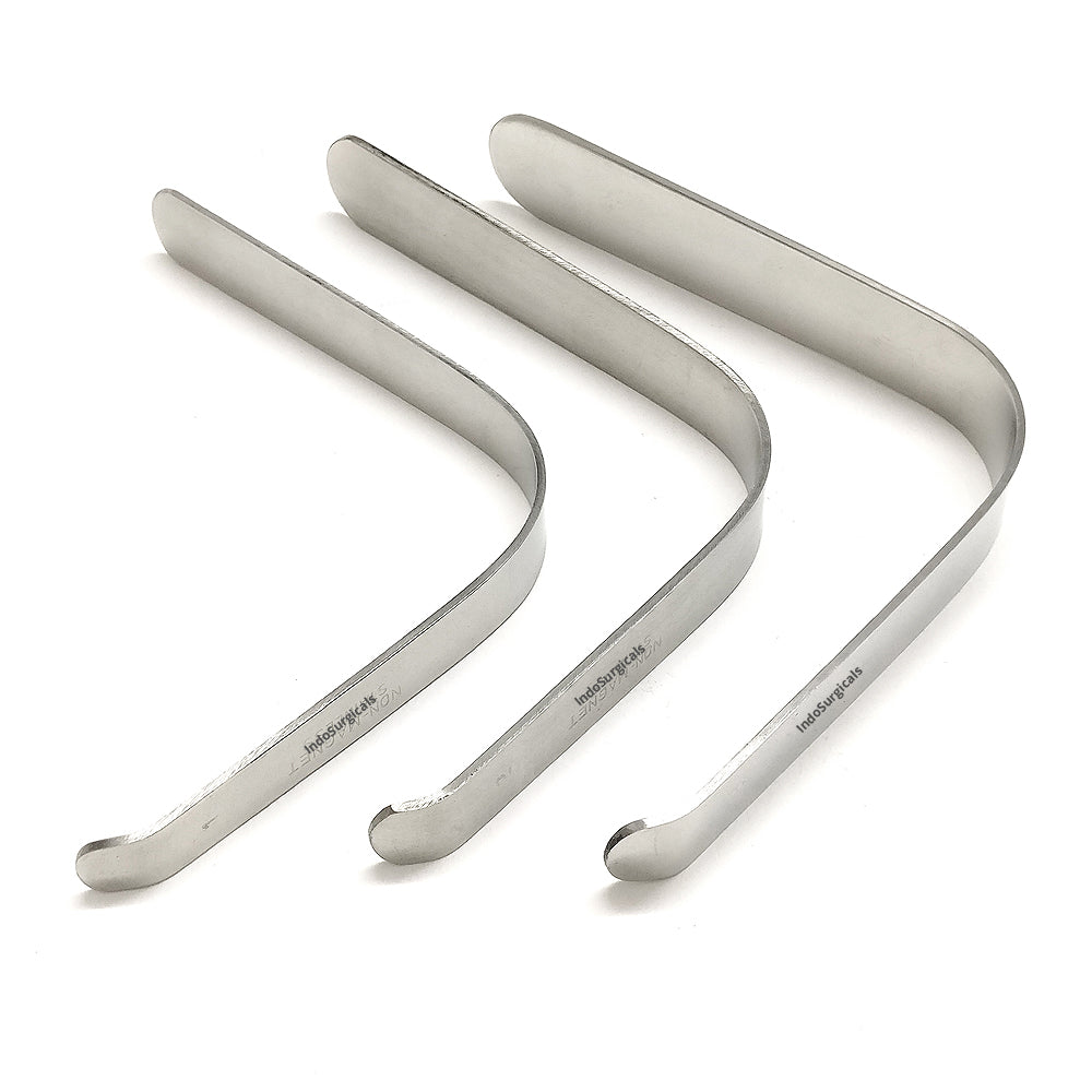 Tongue Depressor, Stainless Steel, L-Shape (Set of 3 Pcs.) Additional View