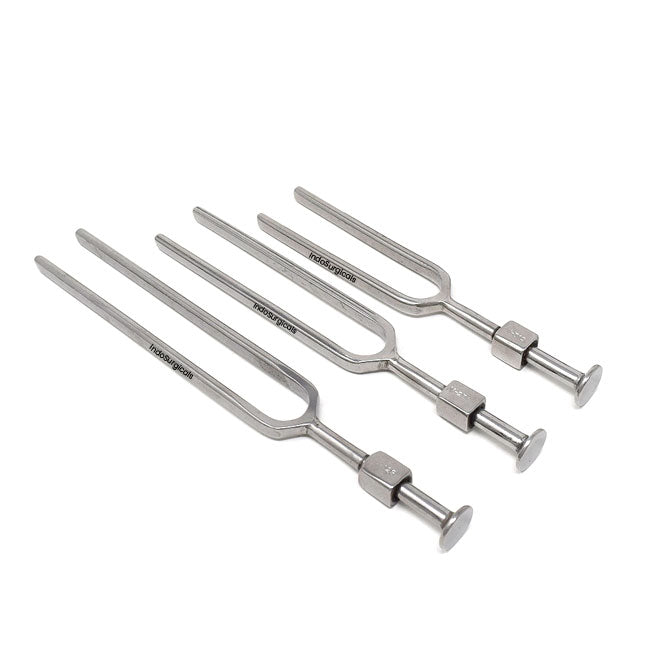 Tuning Fork Set of 3 (128 Hz, 256 Hz, 512 Hz) in Zipper Bag Additional View