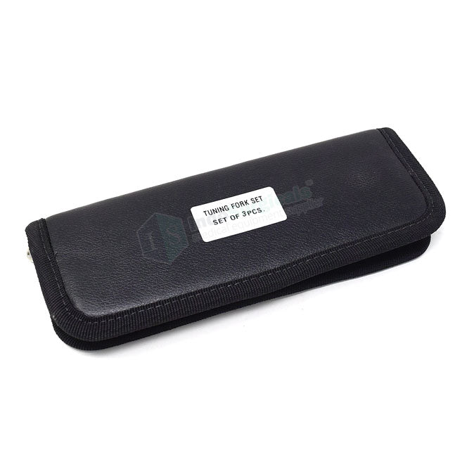 Tuning Fork Set of 3 (128 Hz, 256 Hz, 512 Hz) in Zipper Bag Additional View