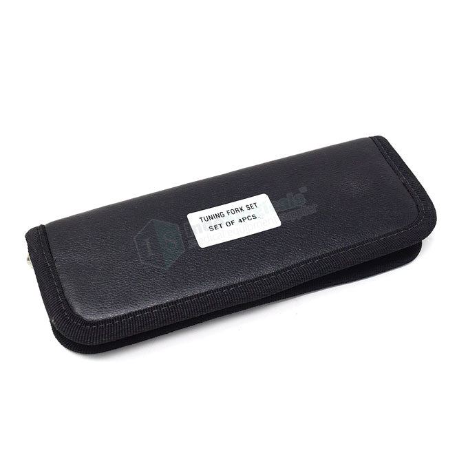 Tuning Fork Set of 4 (128 Hz, 256 Hz, 512 Hz, 1024 Hz) in Zipper Bag Additional View