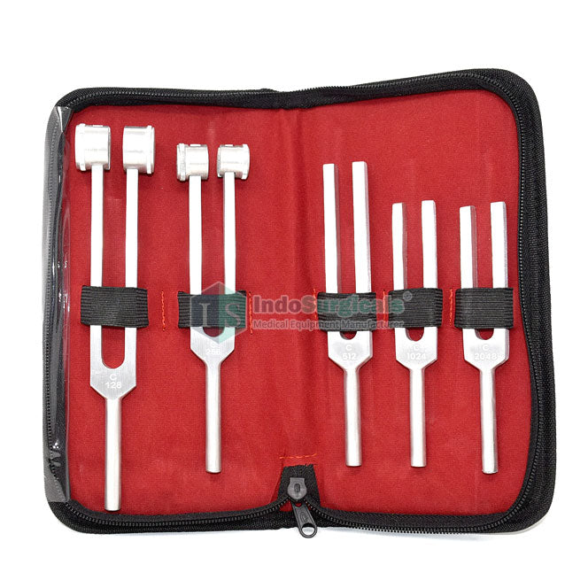 Aluminium Tuning Fork Set of 5 in Zipper Bag