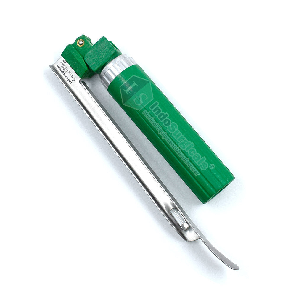 IndoSurgicals Disposable Miller Type Fiber Optic Laryngoscope (Pack of 1 Blade & 1 Handle) Additional View