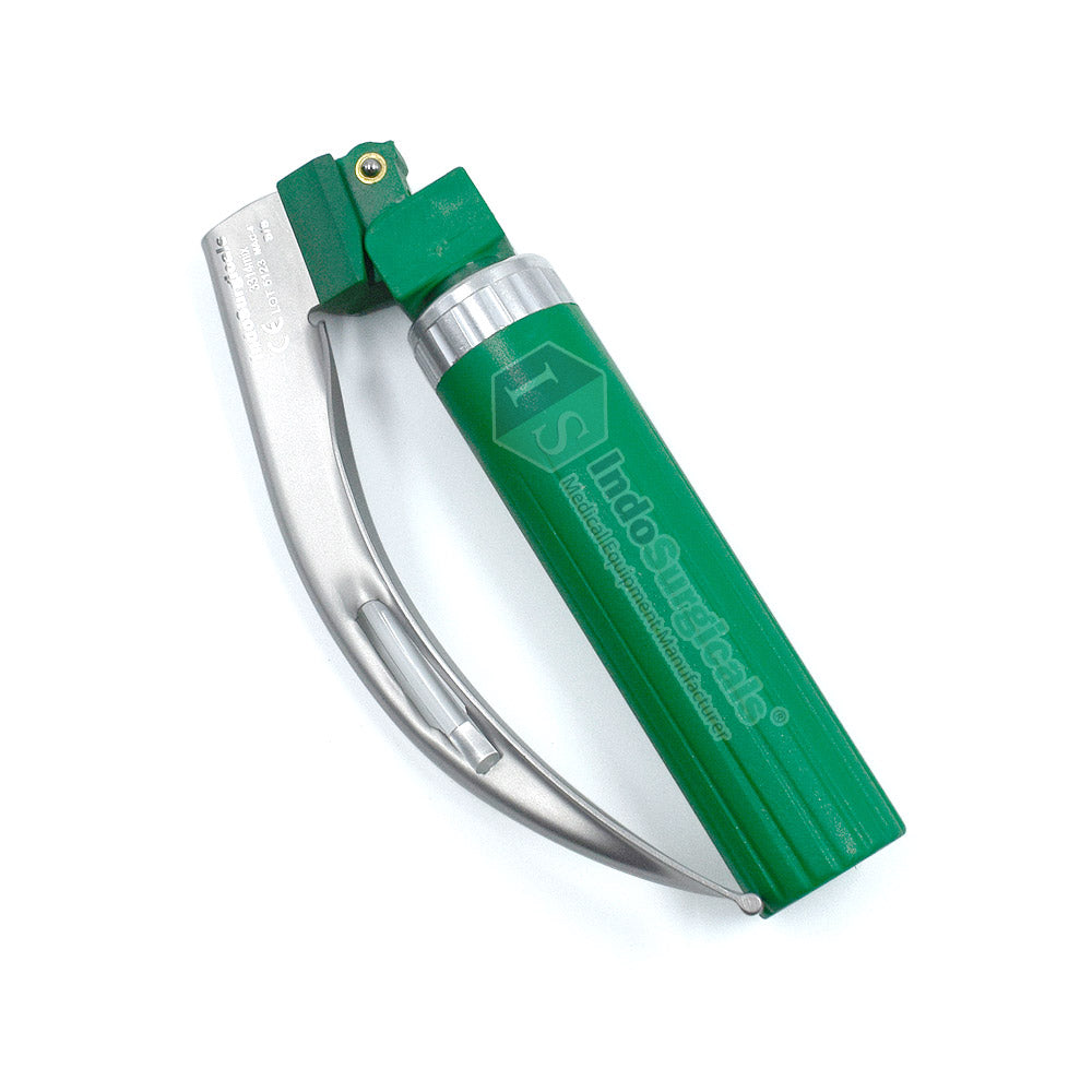 IndoSurgicals Disposable Macintosh Type Fiber Optic Laryngoscope (Pack of 1 Blade & 1 Handle) Additional View