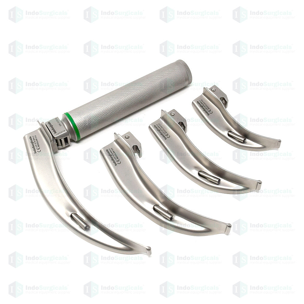 Fiber Optic LED Laryngoscope Set Macintosh Additional View