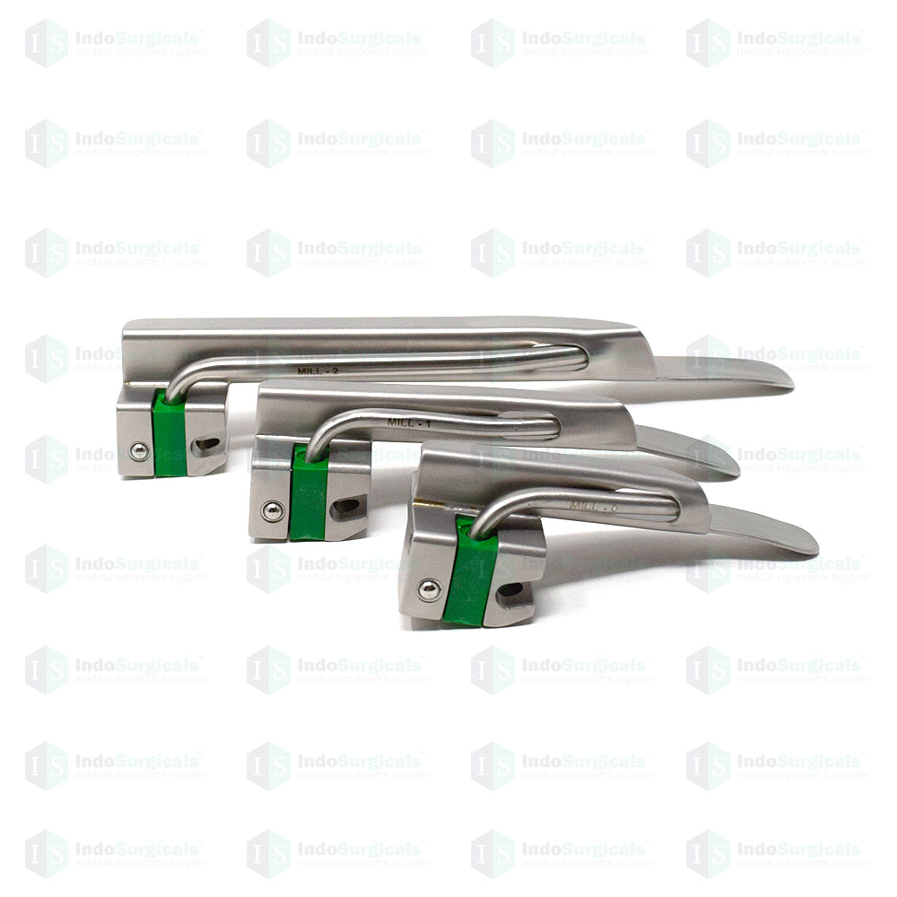 Fiber Optic LED Laryngoscope Set Miller Additional View