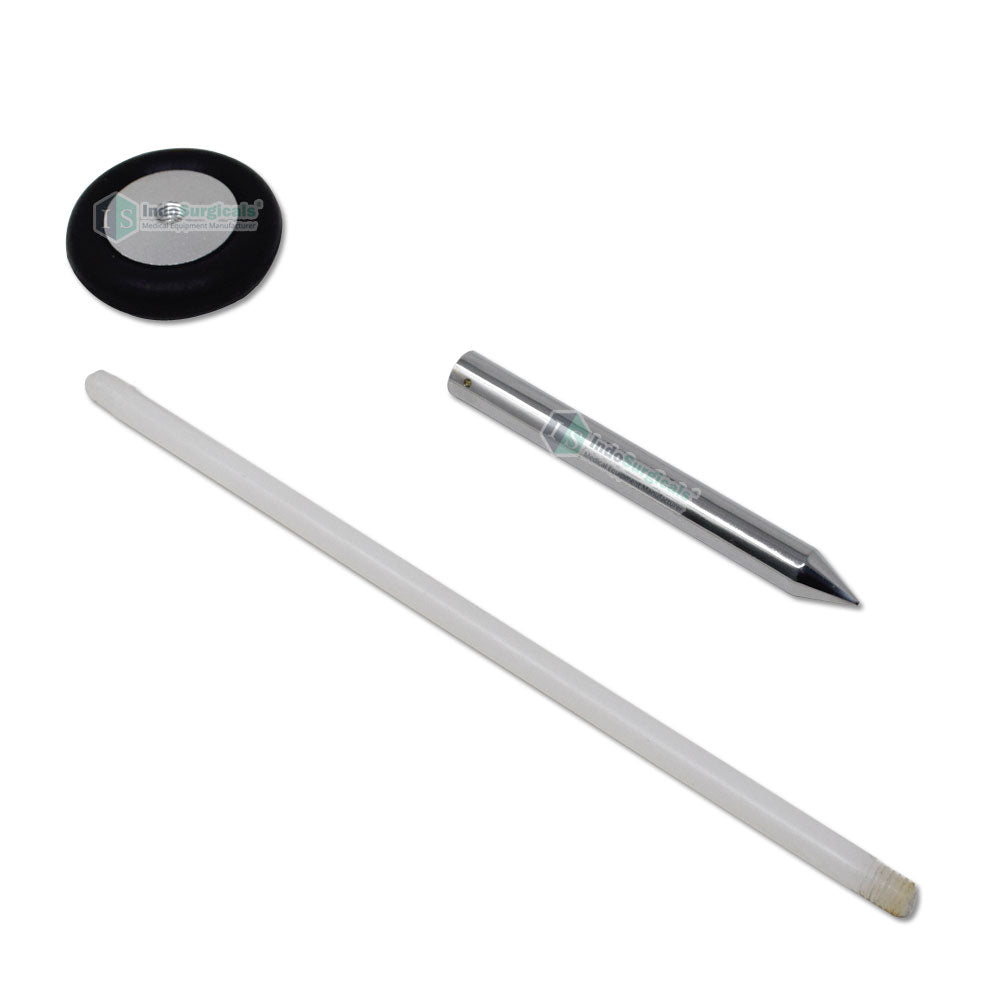 Queen Square Reflex Hammer with Pointed Stainless Steel Tip Additional View