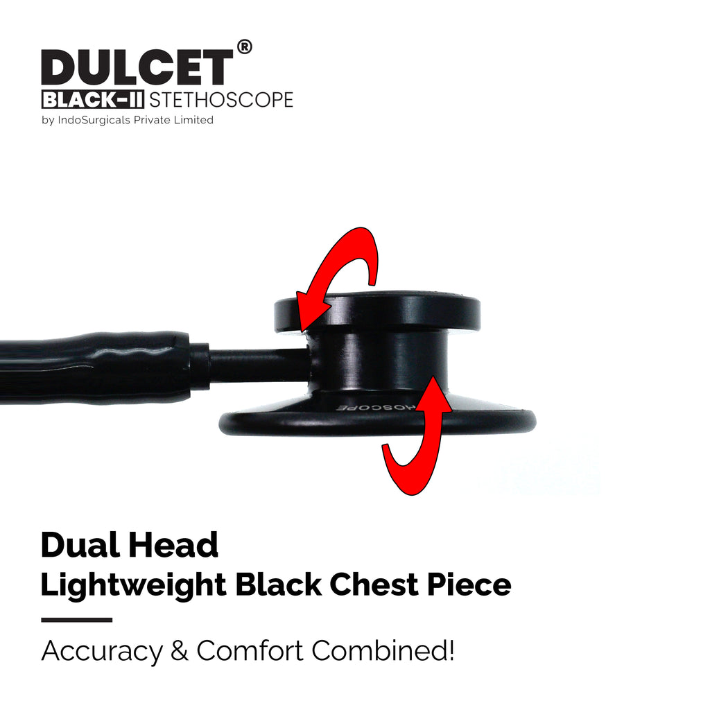 IndoSurgicals Dulcet Black-II Stethoscope Additional View