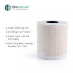 ECG Paper Roll (Size: 50mm X 20m) For Single Channel ECG Machine (Pack of 5) Additional View