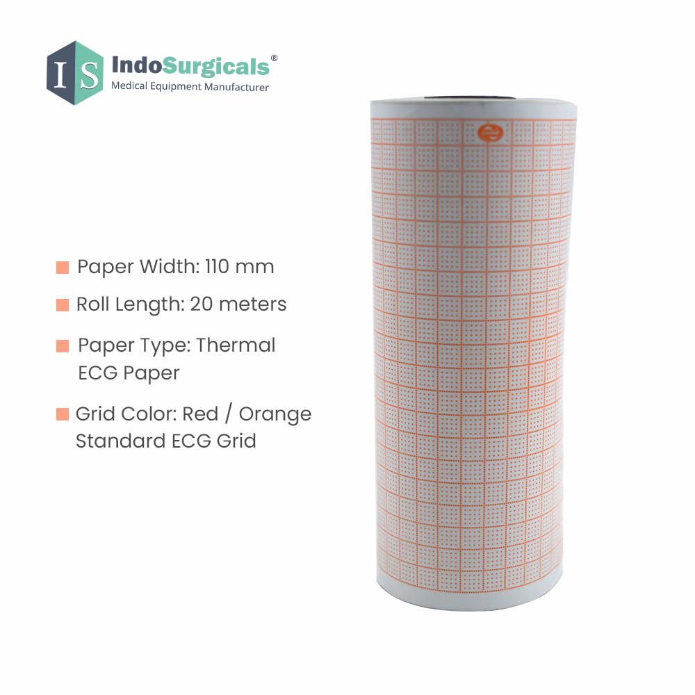 ECG Paper Roll (Size: 110mm X 20m) For 6 Channel ECG Machine (Pack of 5) Additional View