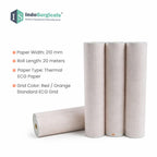 ECG Paper Roll (Size: 210mm X 20m) For 12 Channel ECG Machine (Pack of 5) Additional View