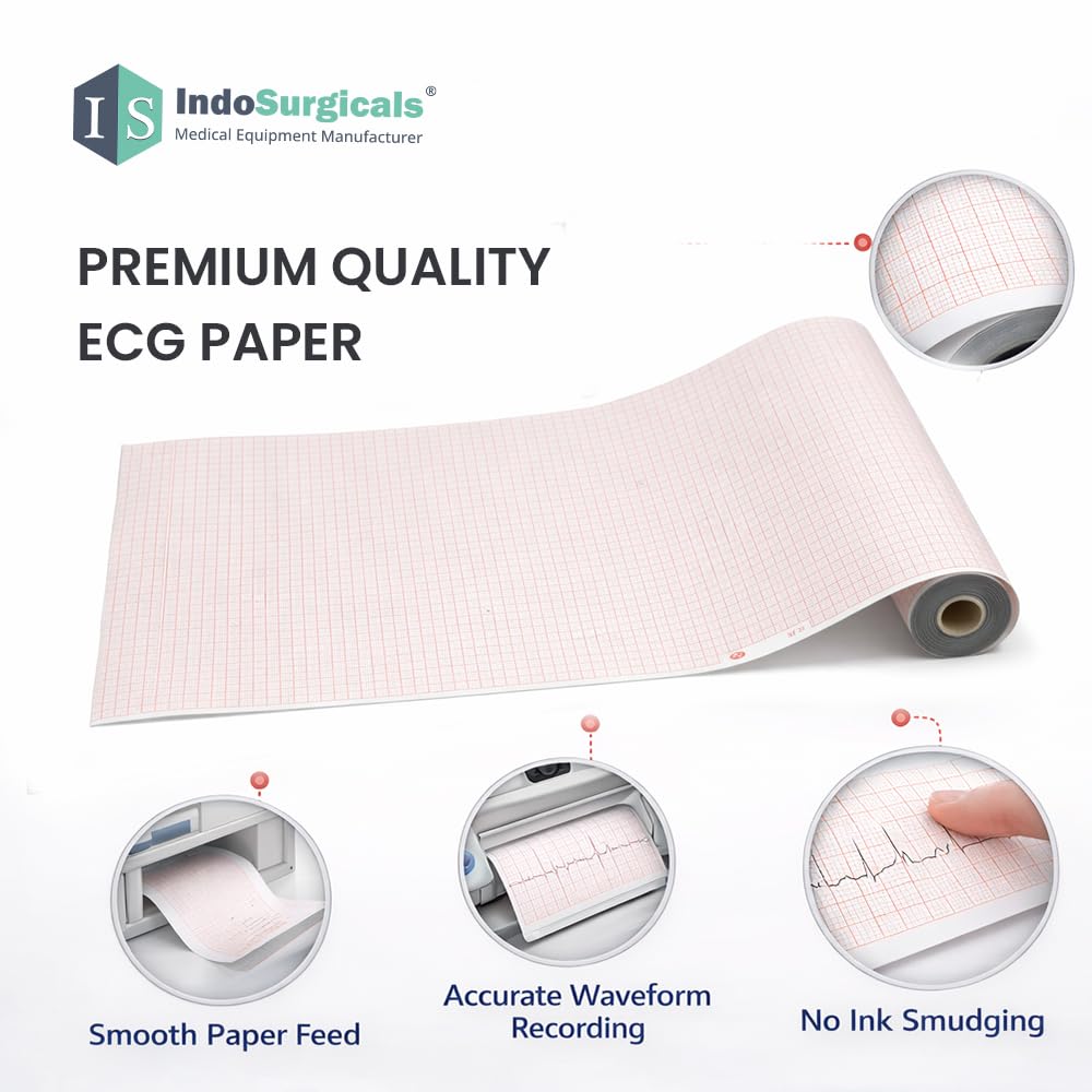 ECG Paper Roll (Size: 210mm X 20m) For 12 Channel ECG Machine (Pack of 5) Additional View
