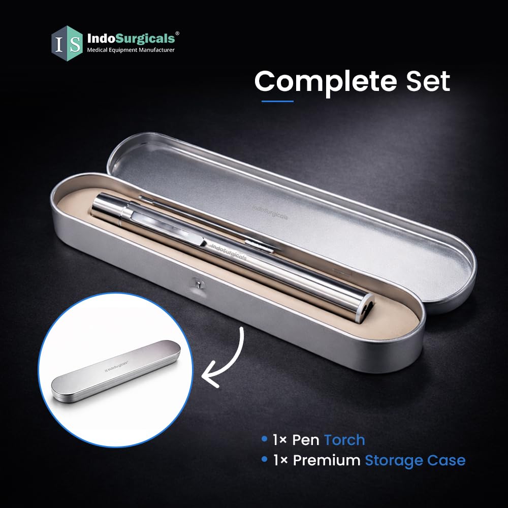LED Pen Light for Doctors, USB Rechargeable Pen Torch, Dual Light for Eye & Clinical Examination Additional View