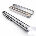 LED Pen Light for Doctors, USB Rechargeable Pen Torch, Dual Light for Eye & Clinical Examination