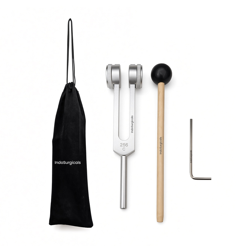 Tuning Fork Set with Mallet, Allen Key & Protective Pouch