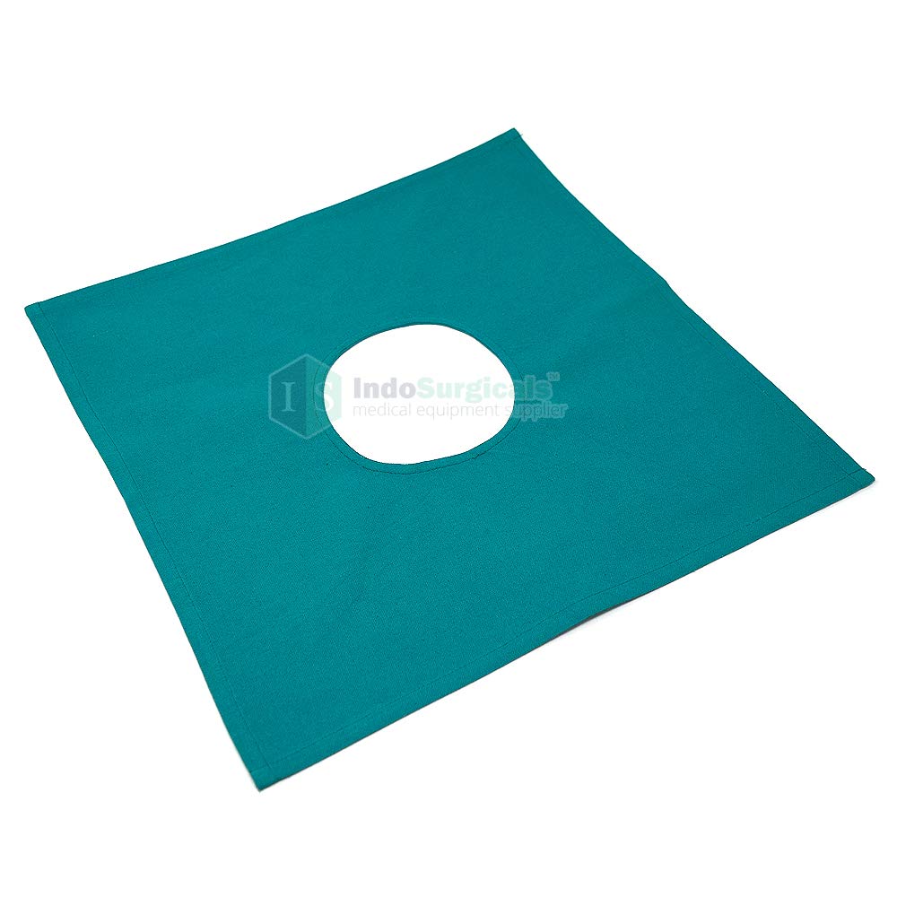 Reusable Cotton Drape Sheet with Hole, Size Approx. 40x40cm (Pack of 2 Pcs.)