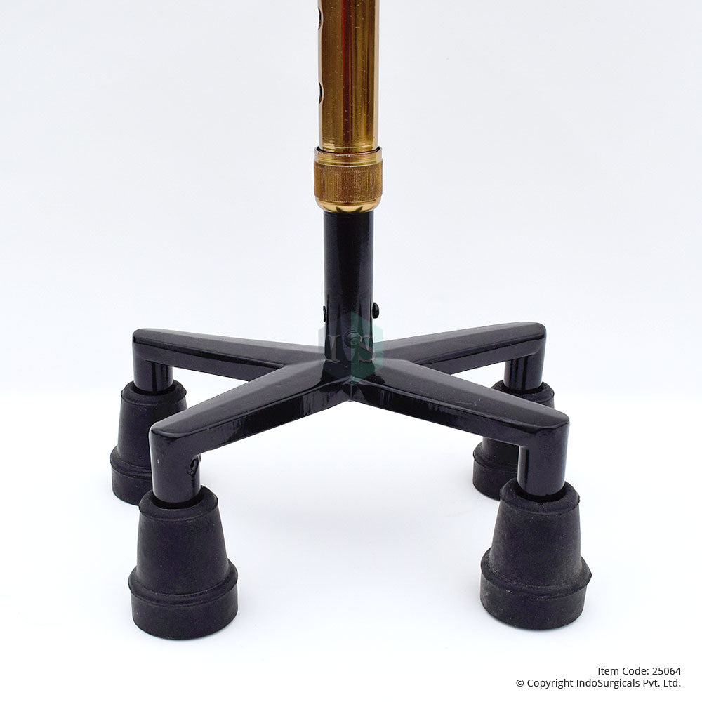 Walking Stick, Quadripod (Four Legs), Adjustable Additional View