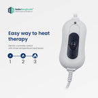 QIVON Electric Heating Pad for Pain Relief, Orthopedic Heat Therapy Belt with Temperature Controller for Back, Neck, Lumbar Pain Relief, Muscle Strain and Cramps Additional View