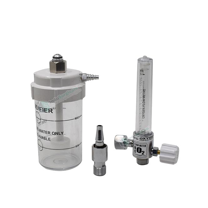 Flow Meter with Humidifier Bottle Additional View