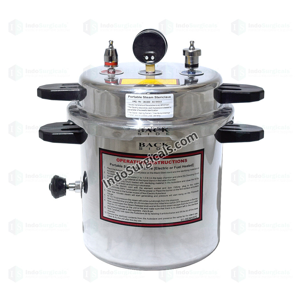 Autoclave (13 litres) Non-Electric, Pressure Cooker Type, Mirror Finish Additional View