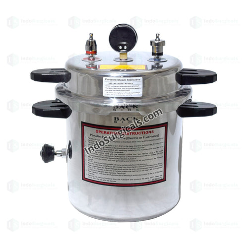 Autoclave (13 litres) Non-Electric, Pressure Cooker Type, Mirror Finish Additional View