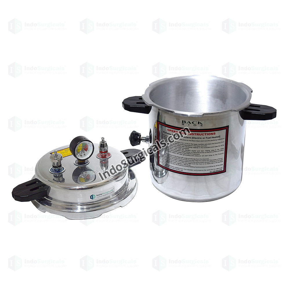 Autoclave (13 litres) Non-Electric, Pressure Cooker Type, Mirror Finish Additional View