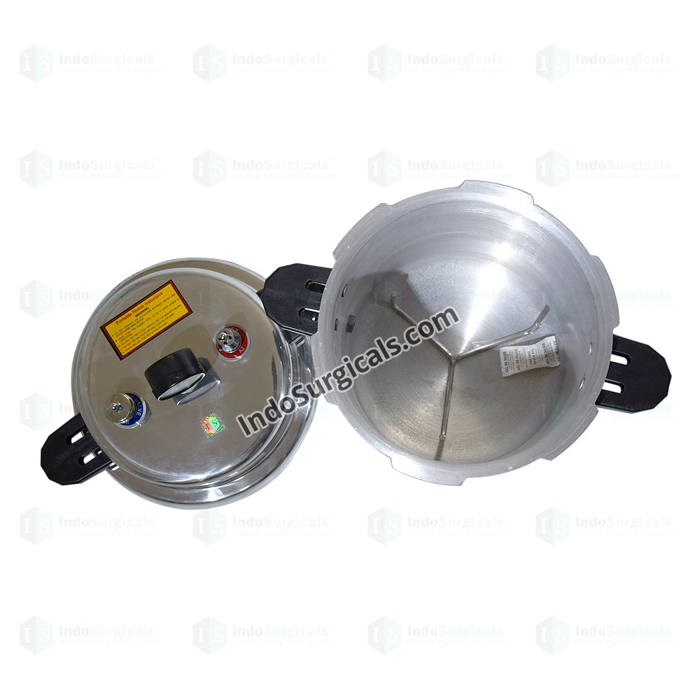 Autoclave (13 litres) Non-Electric, Pressure Cooker Type, Mirror Finish Additional View