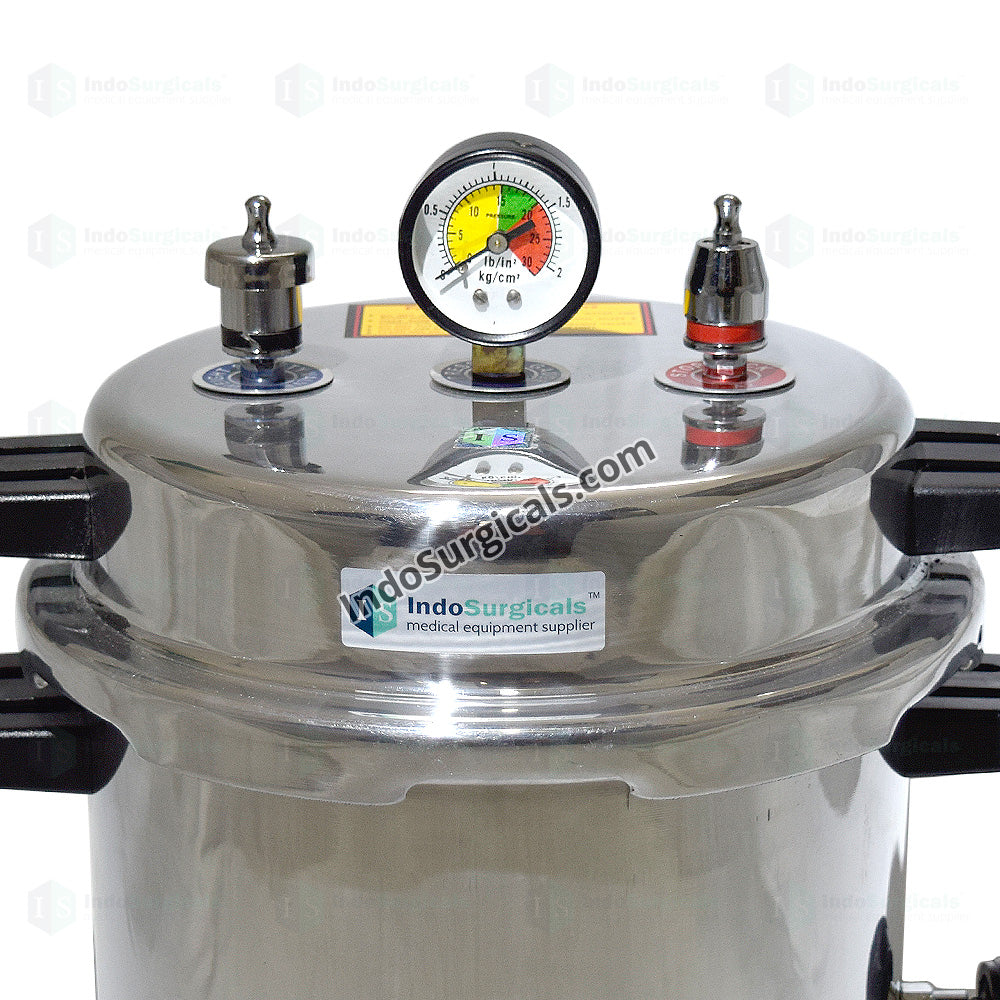 Autoclave (13 litres) Non-Electric, Pressure Cooker Type, Mirror Finish Additional View