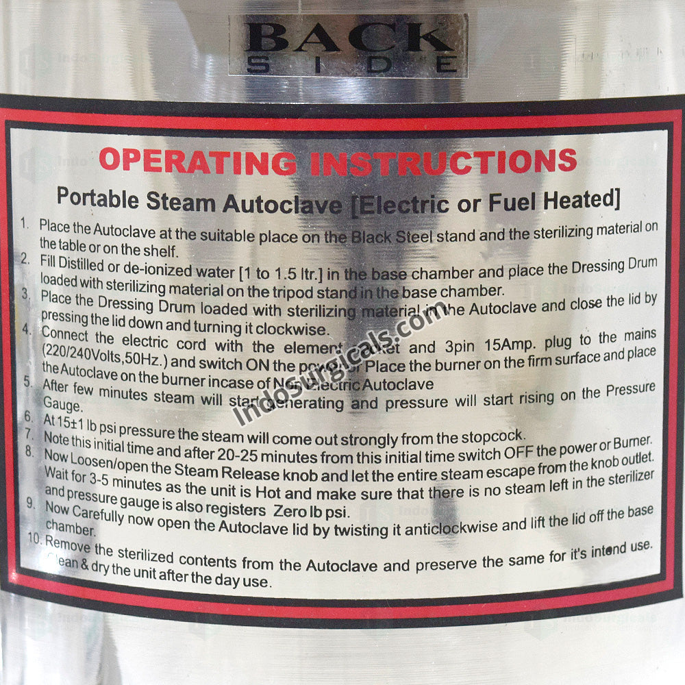 Autoclave (13 litres) Non-Electric, Pressure Cooker Type, Mirror Finish Additional View