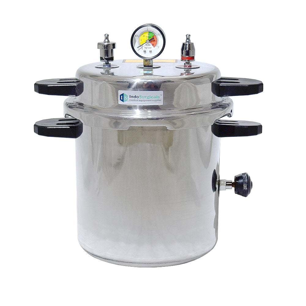 Autoclave (13 litres) Non-Electric, Pressure Cooker Type, Mirror Finish
