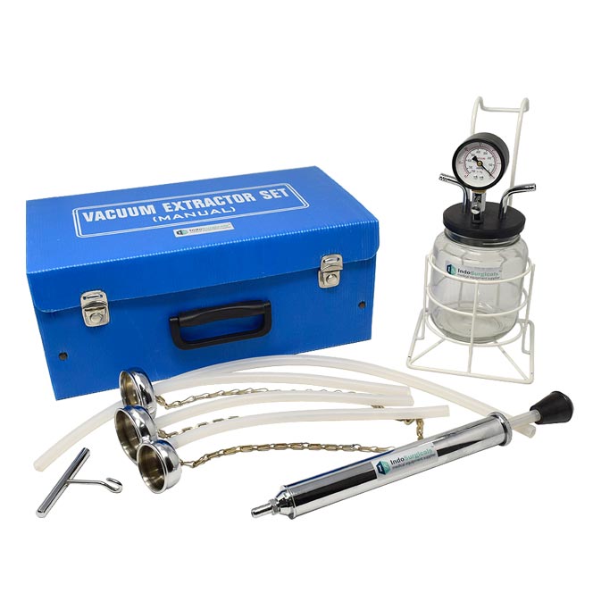 Vacuum Extractor Set, Manual Operated, Bird Type