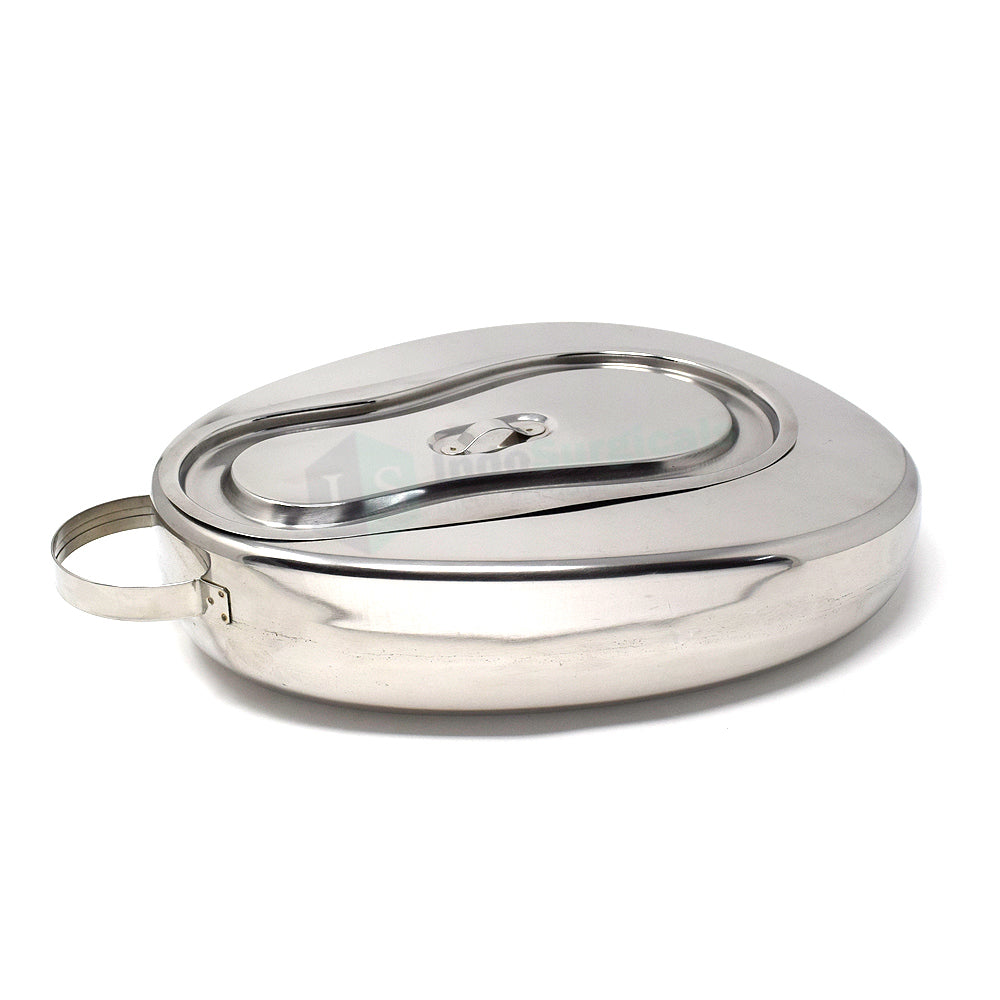 Bed Pan with Lid Unisex Adult (Perfection type), Seamless