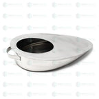 Bed Pan with Lid - Stainless Steel Additional View