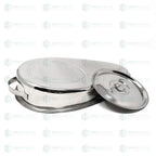 Bed Pan with Lid - Stainless Steel Additional View