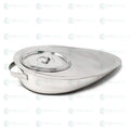 Bed Pan with Lid - Stainless Steel