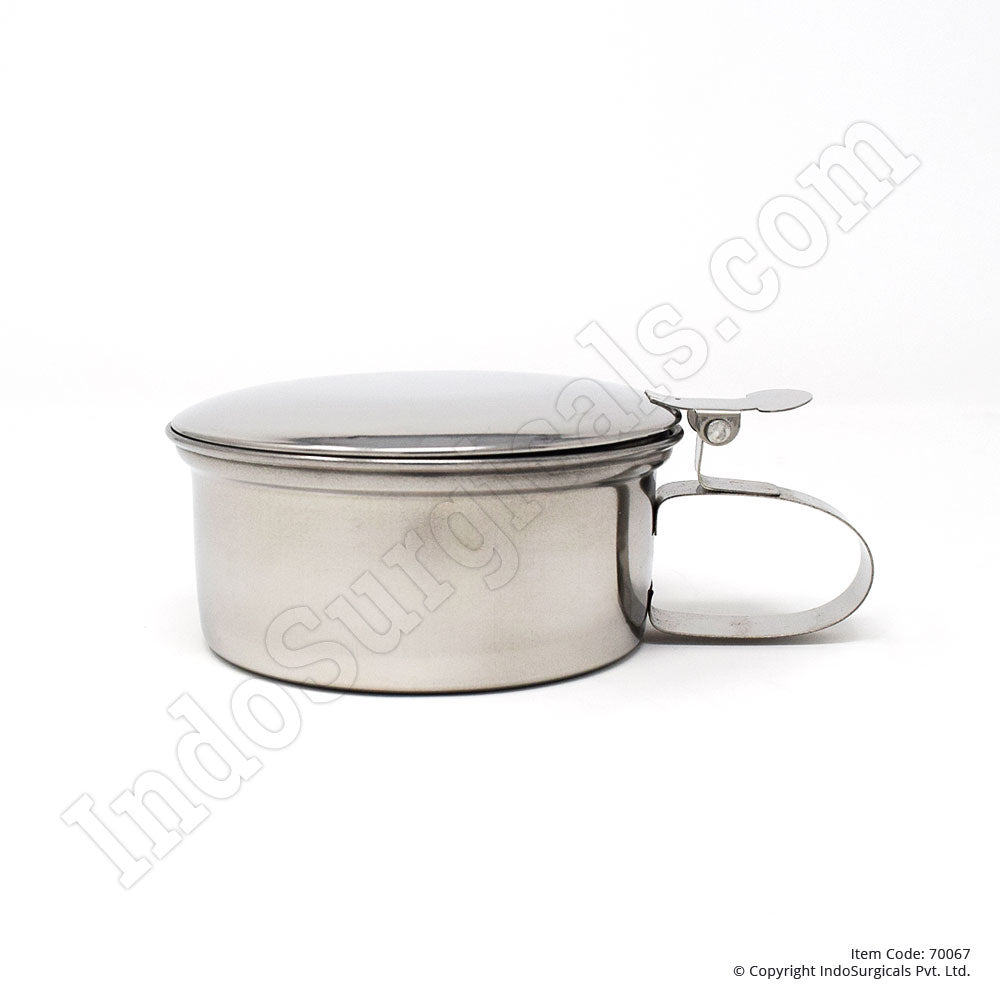 Sputum Mug with Cover (Stainless Steel)