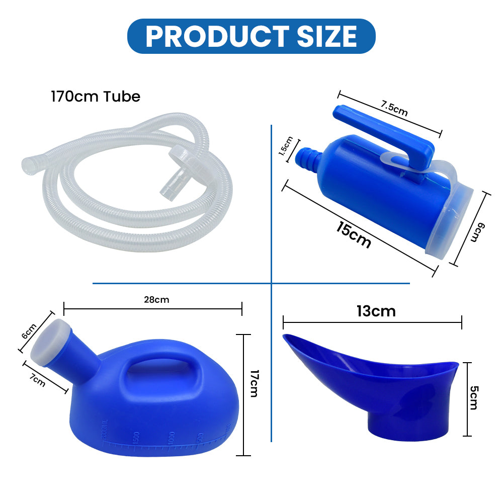 Portable Plastic Urinal Kit For Male & Female Additional View