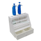 Micropipette Stand for 6 Pipette with Test Tube Rack & Drawer Additional View