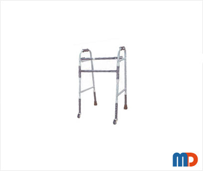 Walker Folding with 2 Wheels, Adjustable