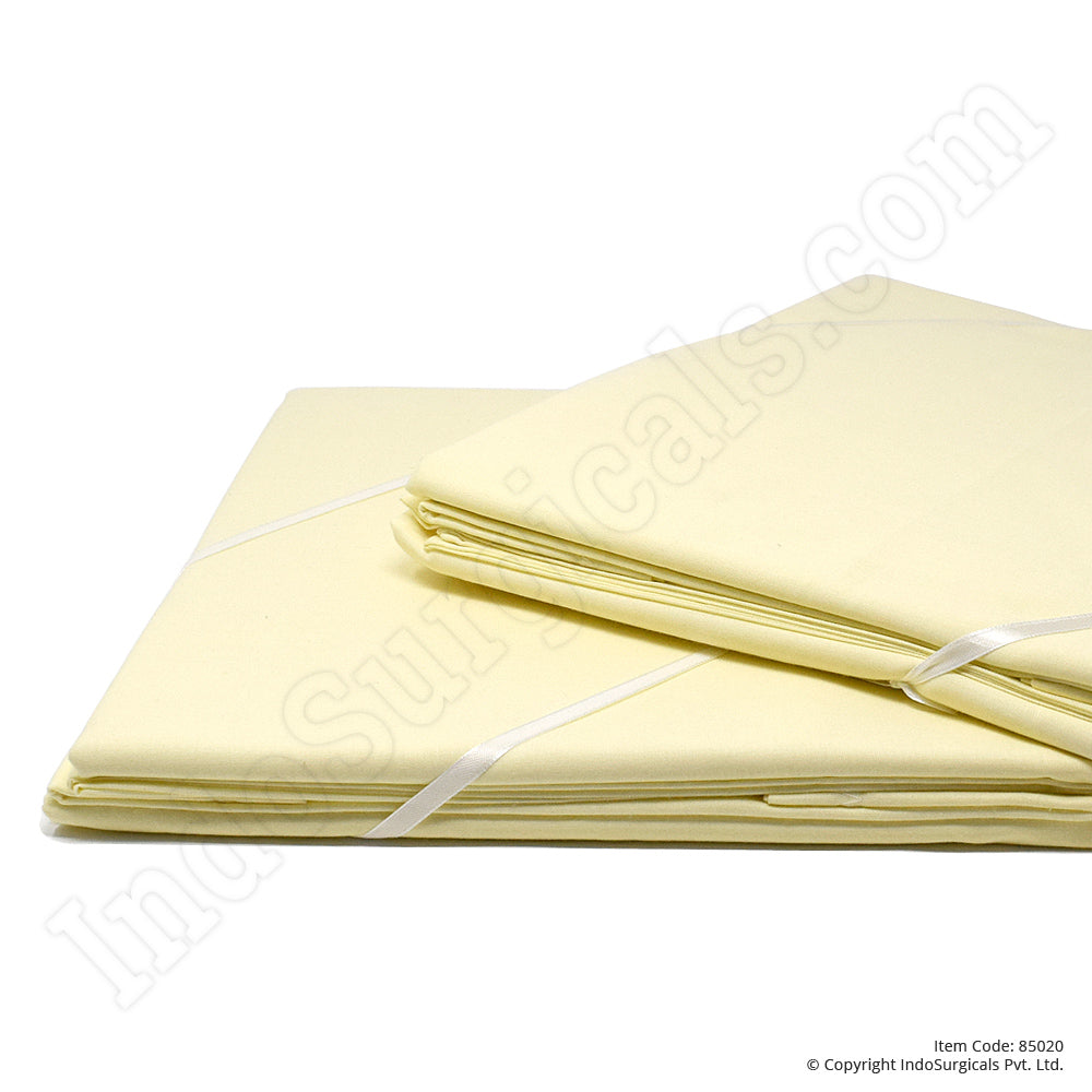 Hospital Poly Cotton Bed Sheet with Pillow Cover (Pair) Additional View