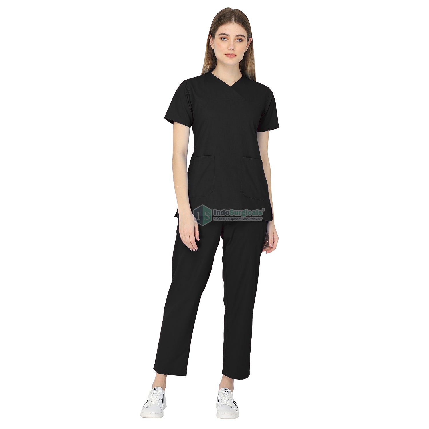 Premium Women's Scrub Suit (Faux Wrap Neck)