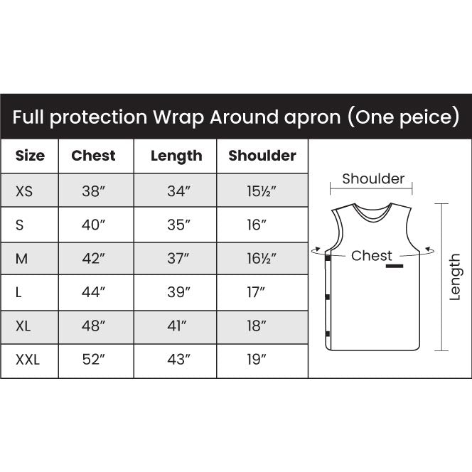 NoPb® Lead Free Full Protection (Full Over Lap) Wrap Around Apron Additional View