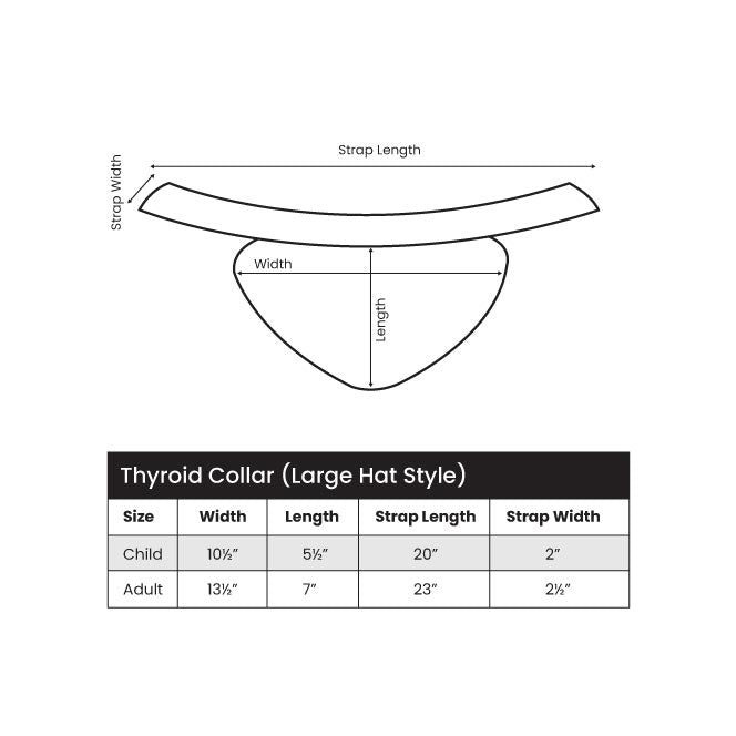 Thyroid Collar Large Hat Style (Lead Vinyl Core) BARC Approved Additional View